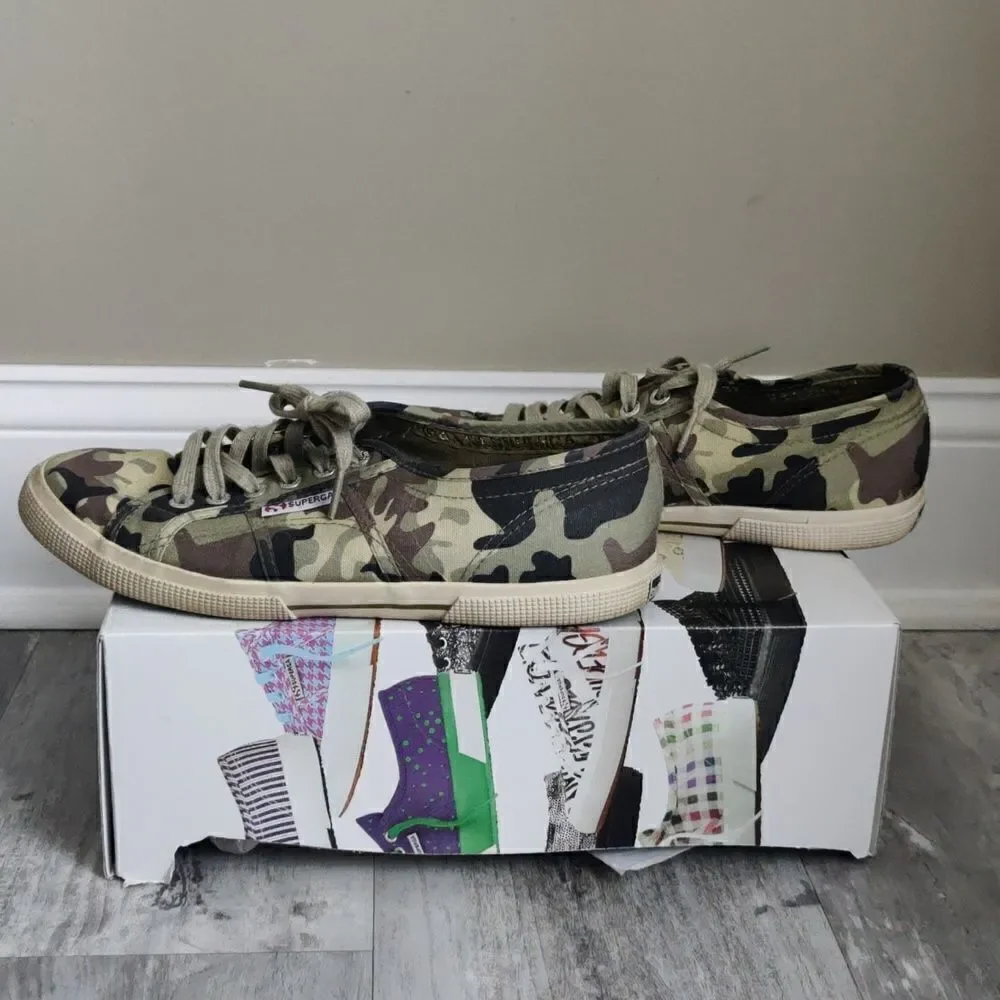 Superga camo sneakers